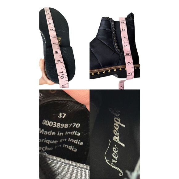 Free People Black Atlas Puffer Chelsea Boot size 37/6.5 Women’s - Picture 12 of 12